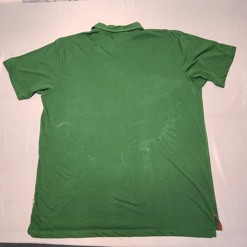 The North Face Polo Shirt Mens‎ XL Green VaporWick Short Sleeve Hiking Golf Top